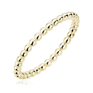 Anillo de plata de ley 925 chapado en oro