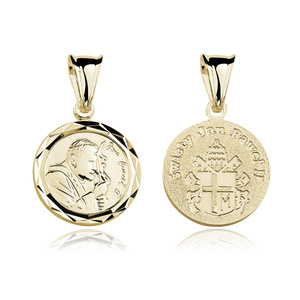 Silver (925) gold-plated pendant – Saint Pope John Paul II