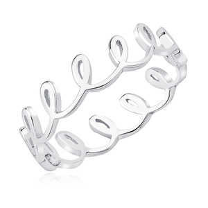 Silver (925) loopy ring