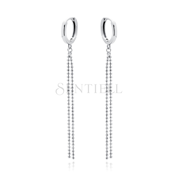 Silver (925) earrings with chains