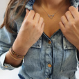 Silver (925) ball chain bracelet gold-plated