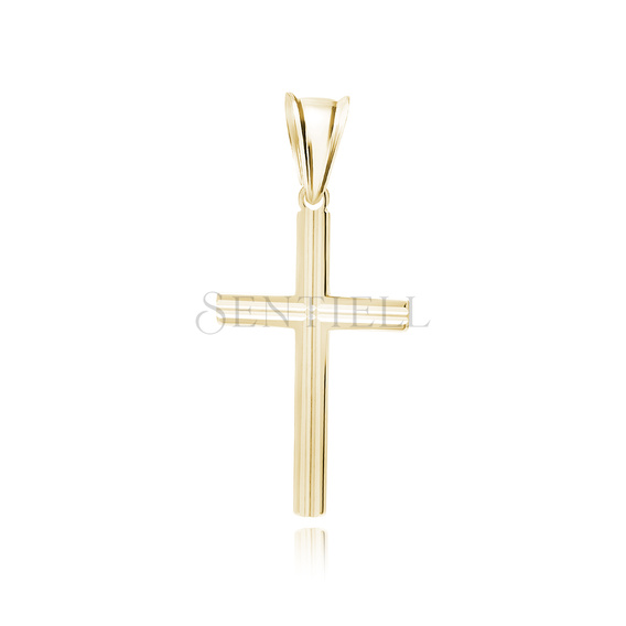 Silver (925) gold-plated pendant cross