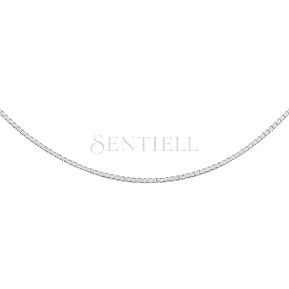 Silver (925) rhodium-plated Venetian box chain - diamond-cut