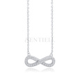 Silver (925) necklace Infinity with zirconia