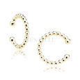 Silver (925) gold-plated ear-cuff - circle of balls