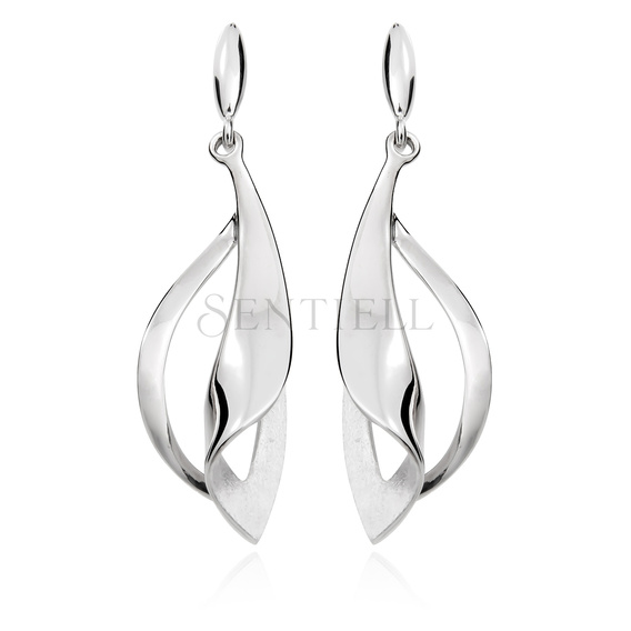 Silver (925) long earrings