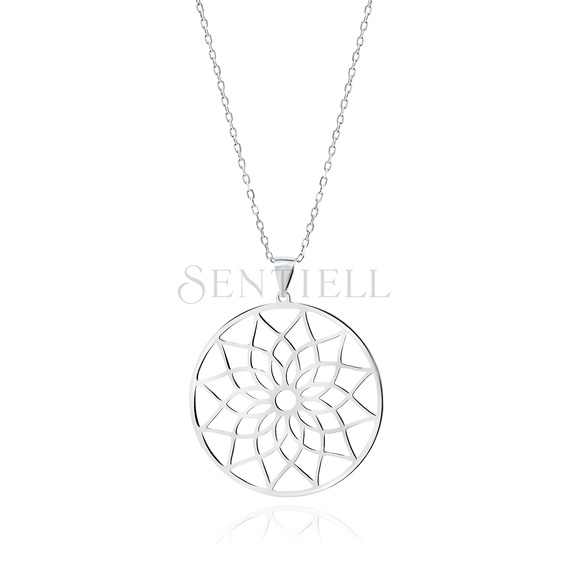 Silver (925) necklace - mandala