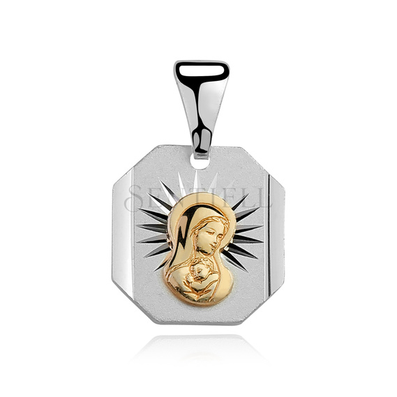 Silver (925) gold-plated pendant Virgin Mary Madonna