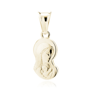 Silver (925) gold-plated pendant Blessed Virgin
