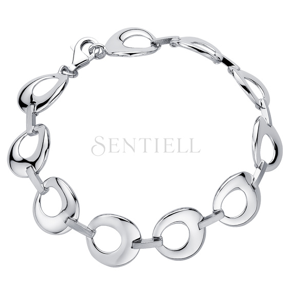 Silver (925) bracelet with round elements 