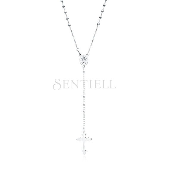 Silver (925) rosary necklace