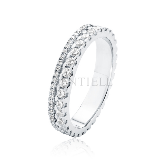 Silver (925) ring with zirconia