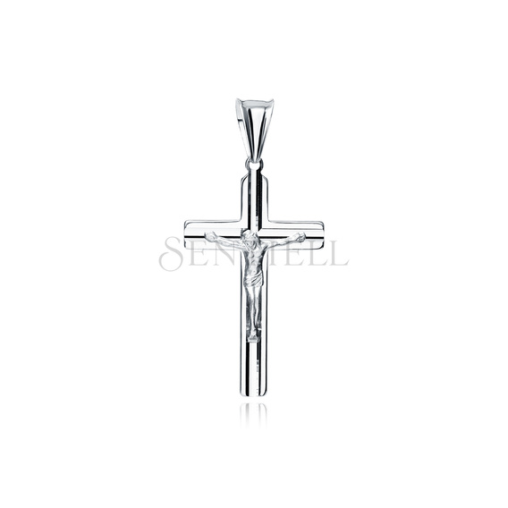 Silver (925) diamond cut pendant cross