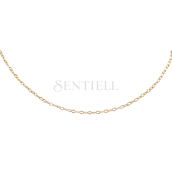 Cadena Dropstar de plata de ley 925 chapada en oro