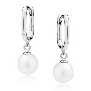 Silver (925) elegant earrings with pearl