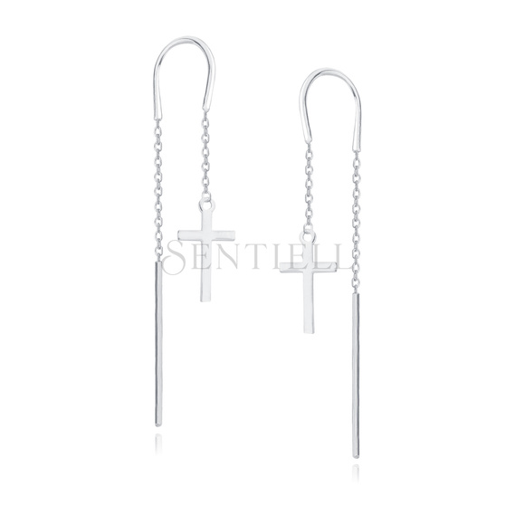 Silver (925) earrings - crosses