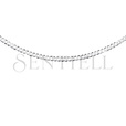 Silver (925) diamond-cut chain - curb extra flat Ø 060