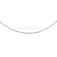 Silver (925) chain necklace 8L rhodium-plated