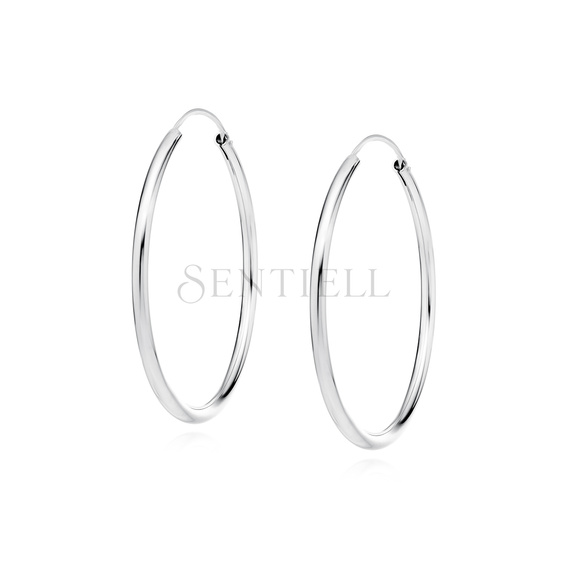 Silver (925) earrings hoop