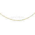 Silver (925) ball chain necklace 8L - gold plated