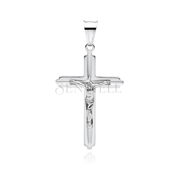 Silver (925) diamond cut pendant cross