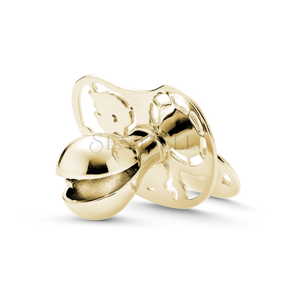 Silver (925) gold-plated Christening baby pacifier