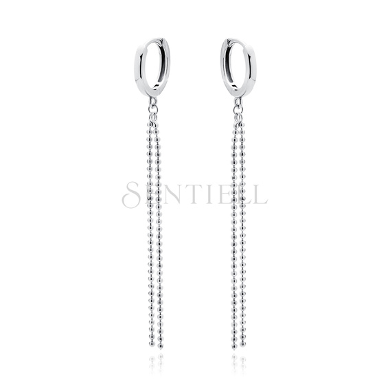 Silver (925) earrings with chains