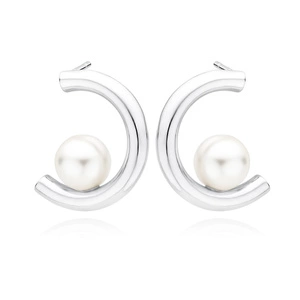 Silver (925) pearl earrings