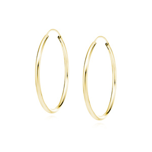 Silver (925) gold-plated earrings hoop