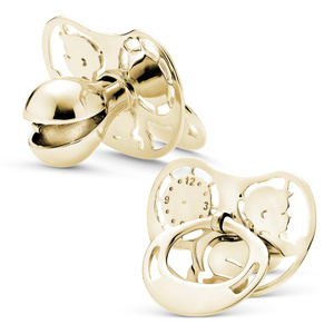 Silver (925) gold-plated Christening baby pacifier