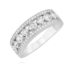 Silver (925) ring with zirconia