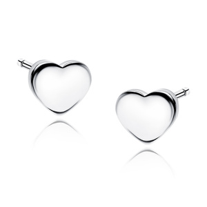 Silver (925) earrings - hearts