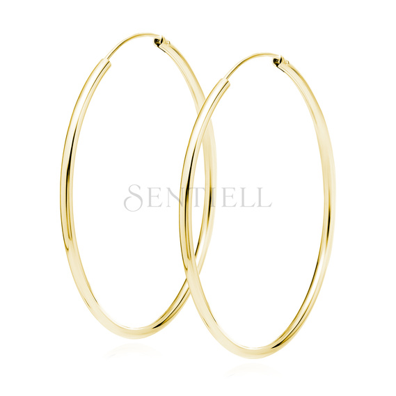 Silver (925) gold-plated earrings hoop