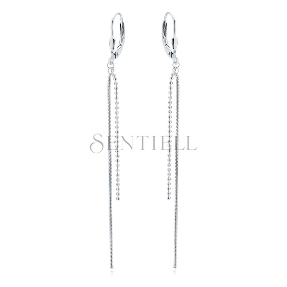 Silver (925) earrings with chains