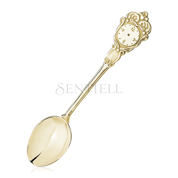 Silver (925) gold-plated Christening spoon for baby