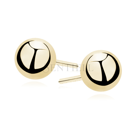 Silver (925) earrings balls - highly polished