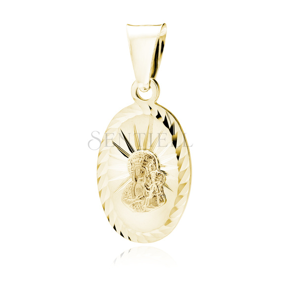 Silver (925) gold-plated pendant Virgin Mary / Black Madonna