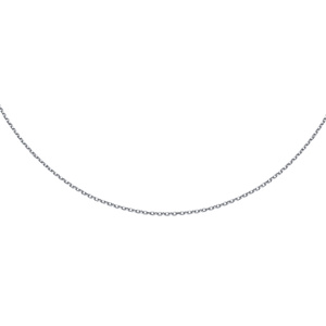 Silver (925) diamond cut anchor chain Ø 030 rhodium-plated