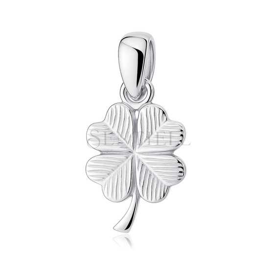 Silver (925) pendant - four-leaf clover