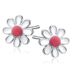 Silver (925) earrings flowers