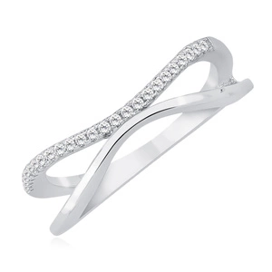 Silver (925) ring - with zirconia