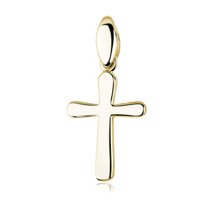 Silver (925) gold-plated pendant cross