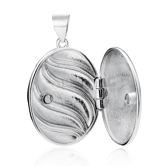 Silver (925) polished pendant - locket