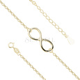 Silver (925) bracelet Infinity gold-plated