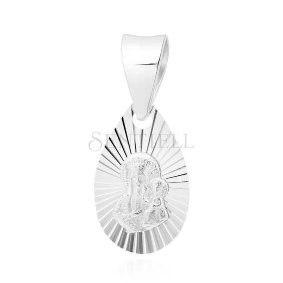 Colgante de Plata de ley 925 Virgen María / Virgen Negra
