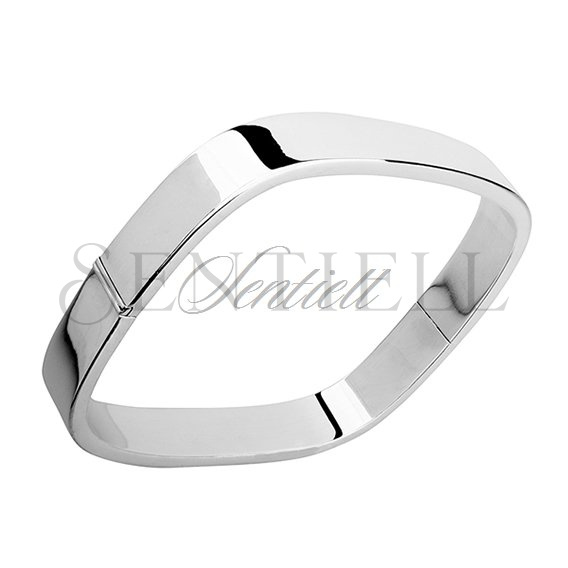 Silver (925) square bangle