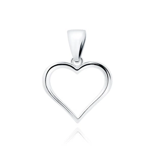 Silver (925) charm - heart