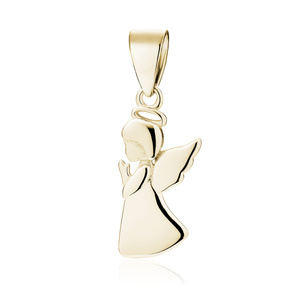 Silver (925) gold-plated pendant with angel