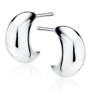 Silver (925) earrings - crescent