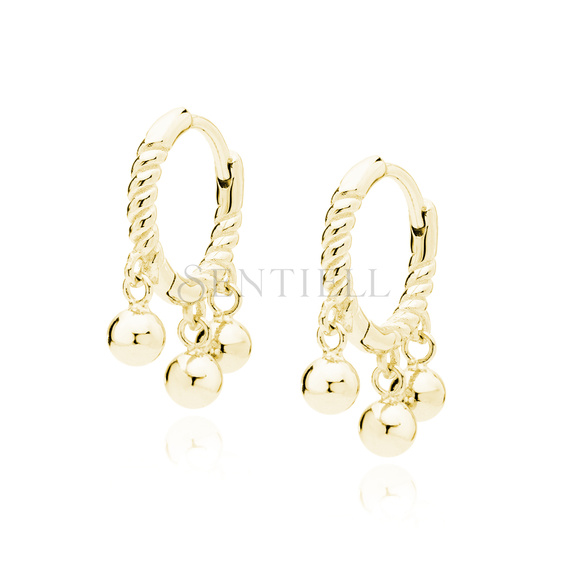 Silver (925) gold-plated earrings